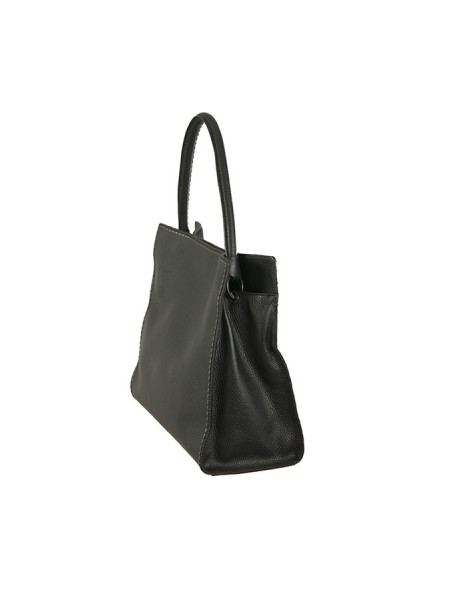 Plinio Visona Bag Art.23523 PONY/CAL BLACK