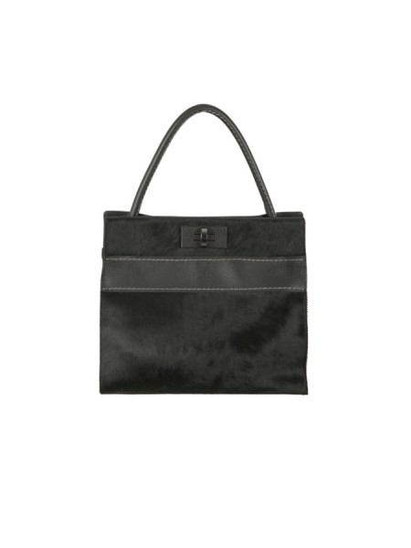 Plinio Visona Bag Art.23523 PONY/CAL BLACK