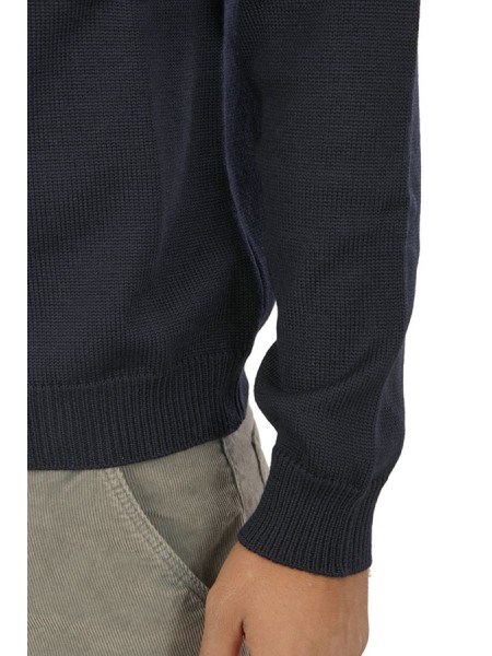 Turtleneck ROBERTO COLLINA Navy Blue