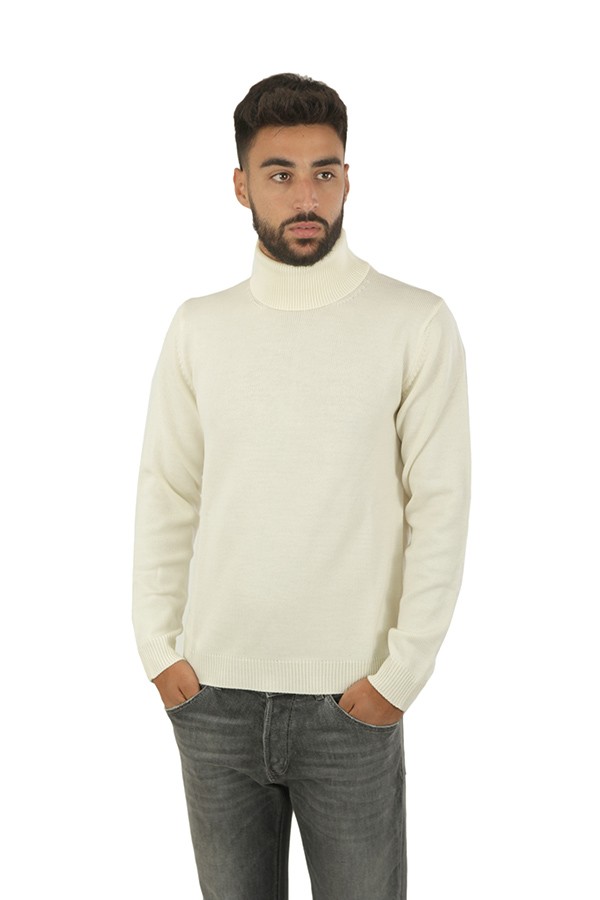 Ecru ROBERTO COLLINA turtleneck