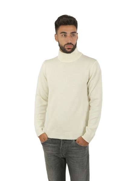 Ecru ROBERTO COLLINA turtleneck