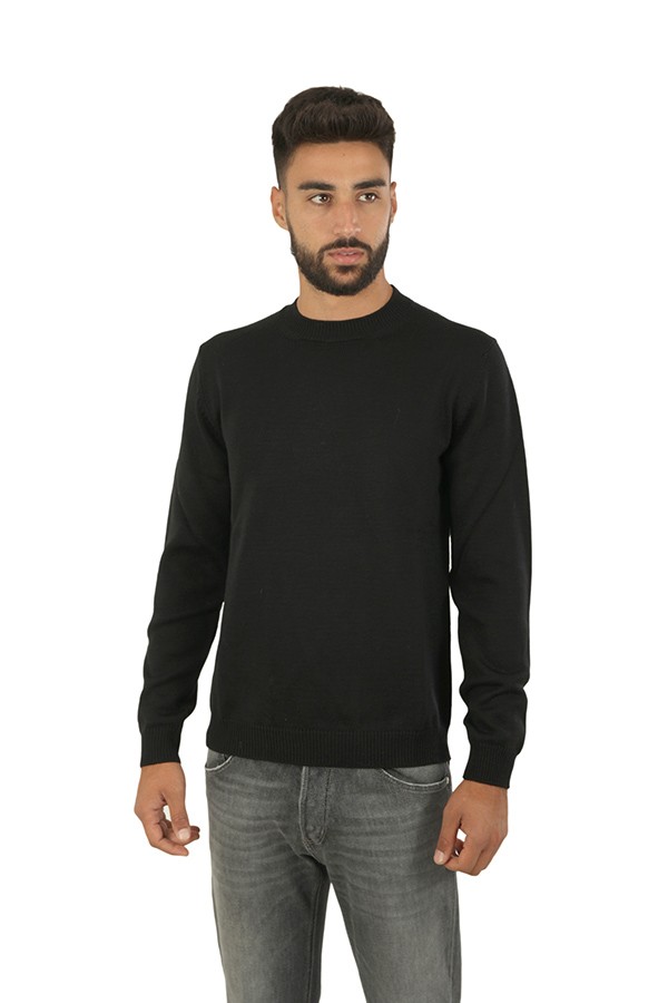 Crew Neck ROBERTO COLLINA Black