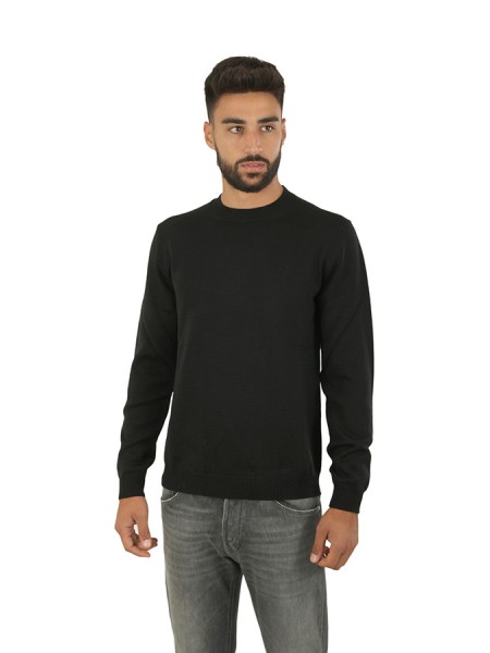 Crew Neck ROBERTO COLLINA Black