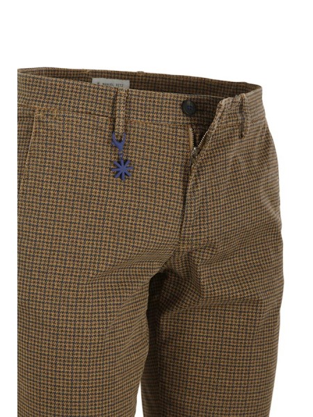 Camel MANUEL RITZ houndstooth trousers