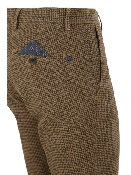 Camel MANUEL RITZ houndstooth trousers