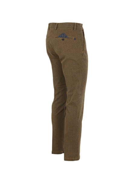 Camel MANUEL RITZ houndstooth trousers