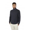 Jeordie's Acid Wash turtleneck navy blue