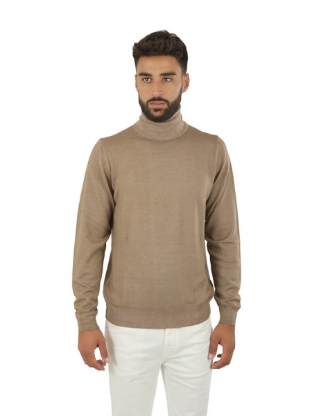 Jeordie's Acid Wash Walnut Turtleneck