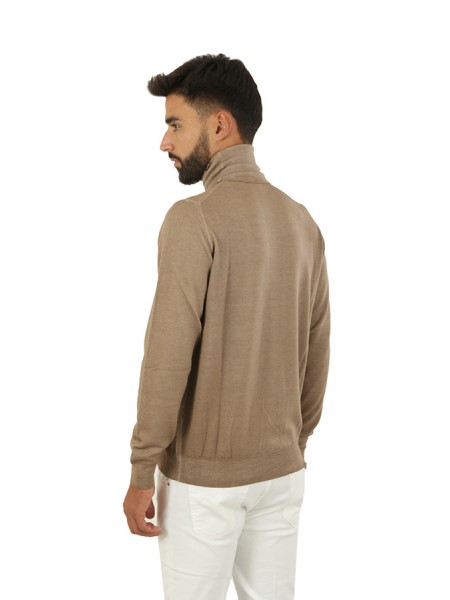 Jeordie's Acid Wash Walnut Turtleneck