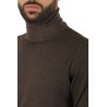 Jordie's Dark Brown Acid Wash Turtleneck