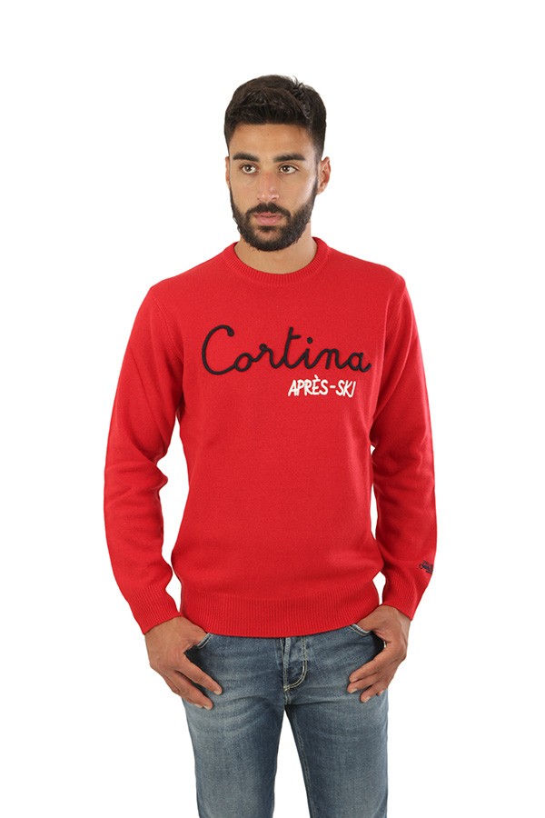 Crewneck MC2 Saint Barth Cortina Red