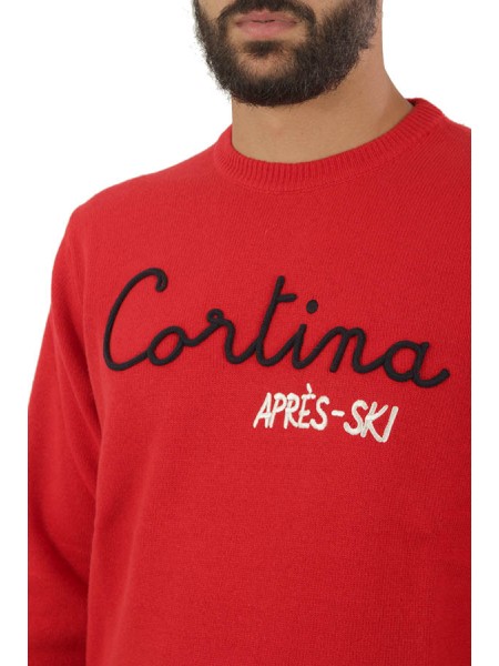 Crewneck MC2 Saint Barth Cortina Red