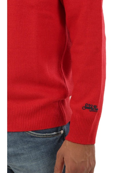 Crewneck MC2 Saint Barth Cortina Red