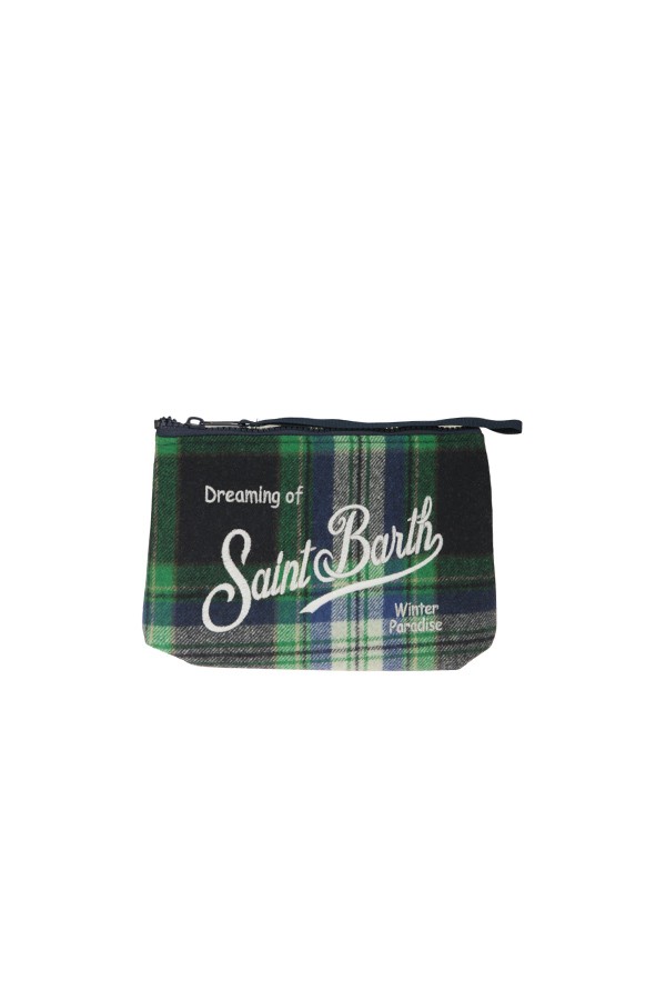 Saint Barth Aline Tartan MC2 Clutch Bag