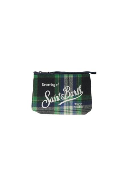 Saint Barth Aline Tartan MC2 Clutch Bag