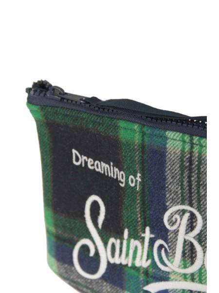 Saint Barth Aline Tartan MC2 Clutch Bag