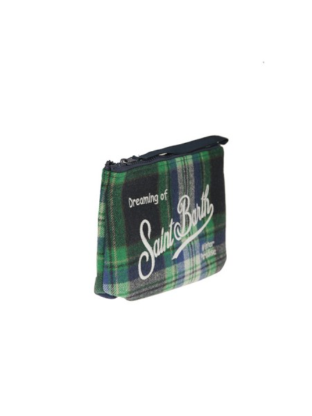 Saint Barth Aline Tartan MC2 Clutch Bag