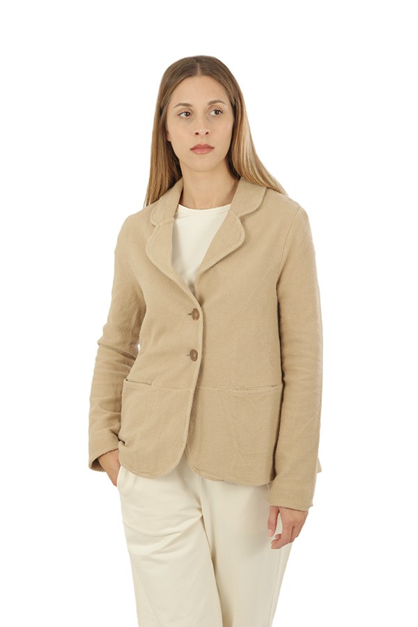 Brenda Beige Trebarrabi Sweatshirt Jacket