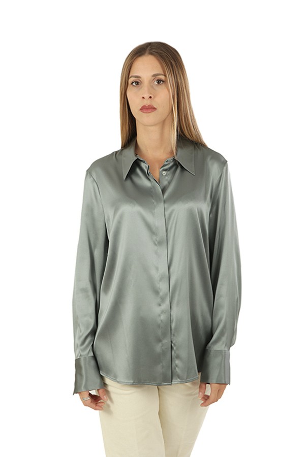 Peserico silk satin shirt