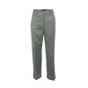 Fluid PESERICO trousers in zinc green satin