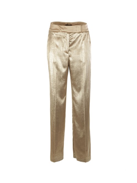 Peserico trousers in wet-effect velvet