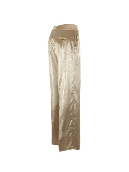 Peserico trousers in wet-effect velvet