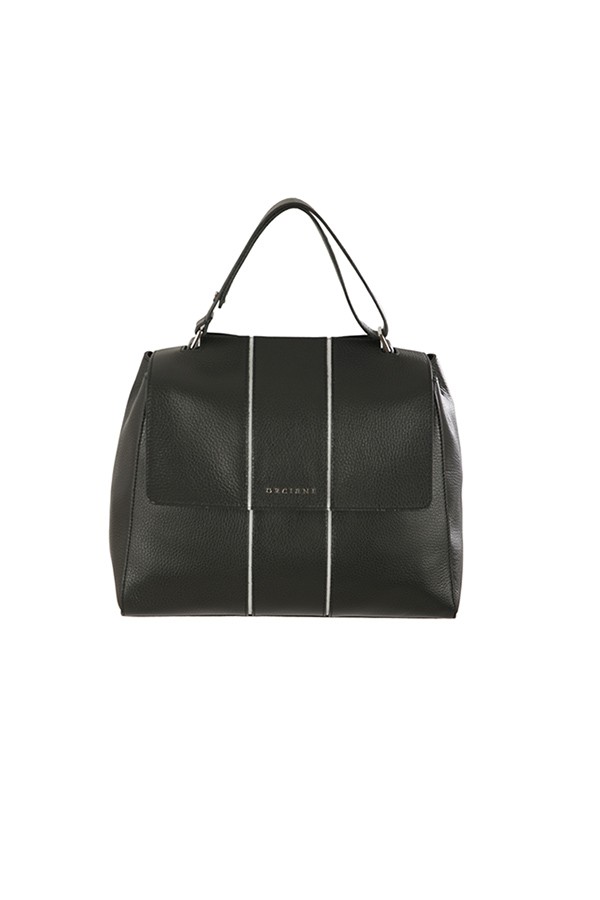 Orciani Sveva Medium Black Bag