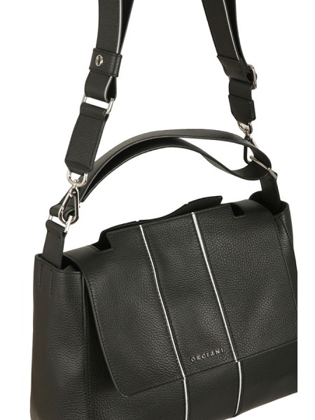 Orciani Sveva Medium Black Bag