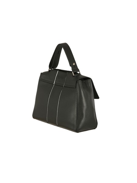 Orciani Sveva Medium Black Bag