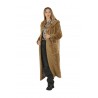 Cappotto in Curly Faux Fur Sabbia