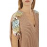 Hanita vest in knitted with sequins