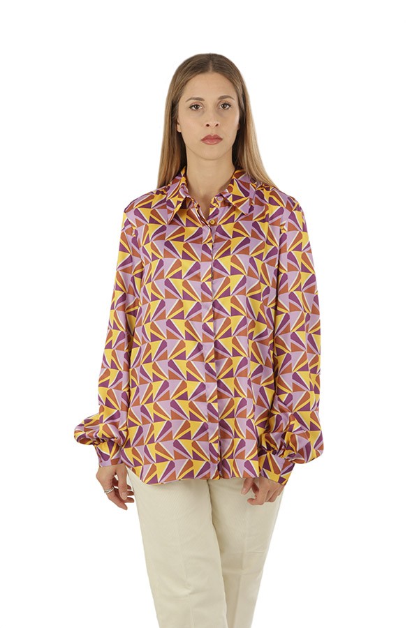 Geometric Print HANITA Shirt