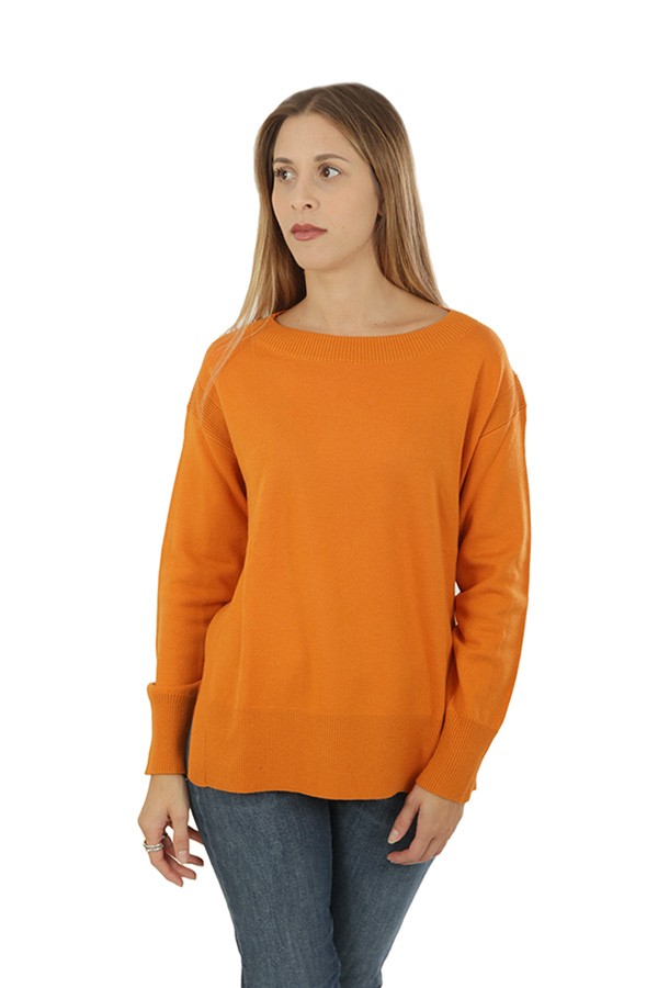 Elena Mirò Sweater Romantic Autumn Orange Theme