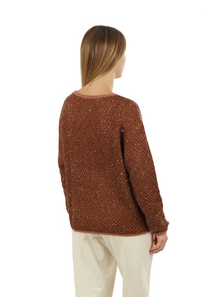 Elena Mirò Hollywood-themed mohair sweater with sequins