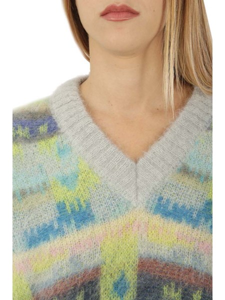 Multicolor Jacquard Toe DANIELE FIESOLI Sweater