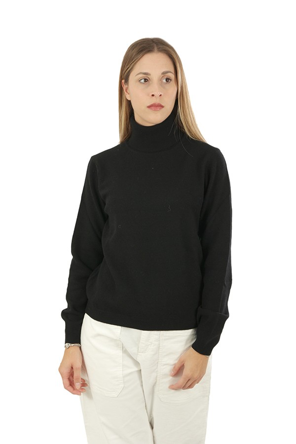 Black DANIELE FIESOLI Turtleneck Sweater