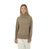 Natural BE YOU turtleneck sweater