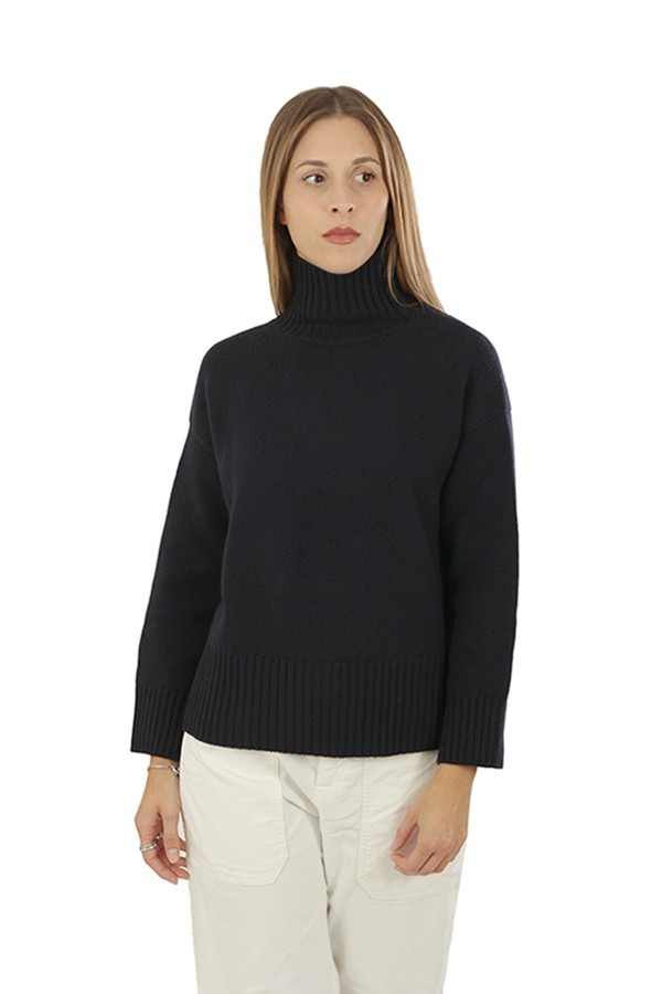 Blue BE YOU turtleneck sweater