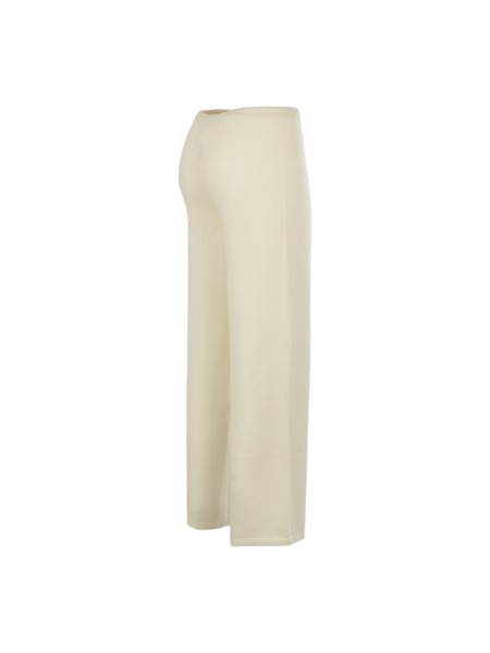 Cream BE YOU cashmere trousers