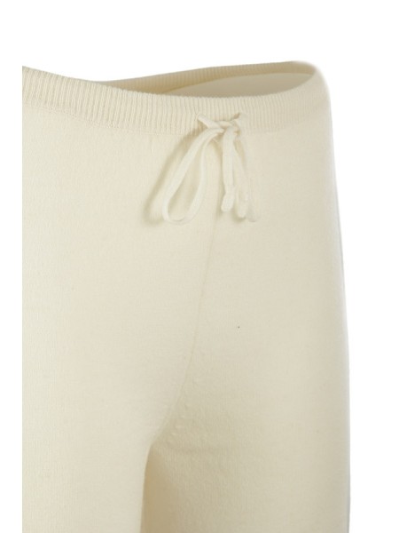 Cream BE YOU cashmere trousers