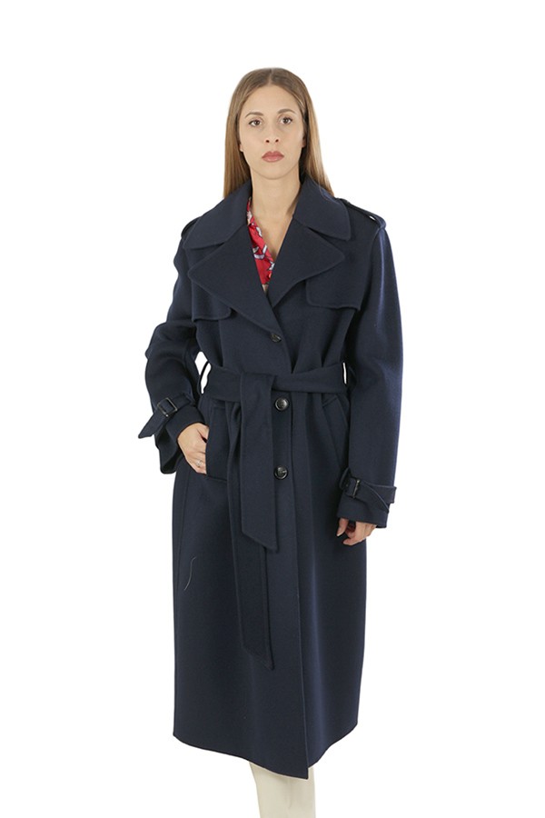 Audrey Blue ANFINY Trench Coat