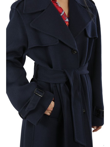 Audrey Blue ANFINY Trench Coat