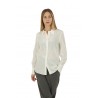 Peserico Crepe di Chine Silk White Shirt