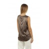 Bronze Silk Satin PESERICO Top