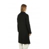 Black Double-breasted Paltò Coat