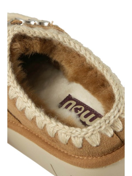 Mou Bounce Clog Metal Logo Cognac