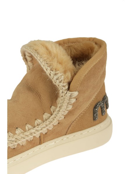 Mou Eskimo Sneaker Bold Glitter Tobacco Logo