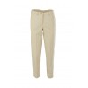 Beige TEN herringbone trousers