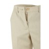 Beige TEN herringbone trousers