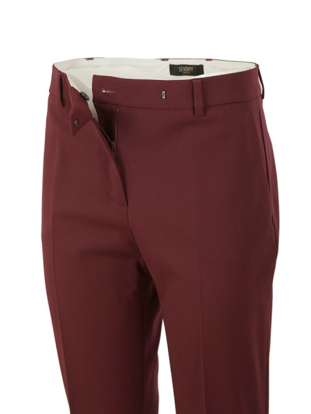 Burgundy SEVENTY trousers